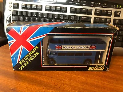 £9.99 • Buy Solido 1/50 Scale AEC RT Double Decker Open Top Bus - Bus Excursions - Boxed