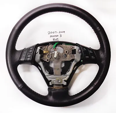 2007-2009 Mazda 3 Factory Leather Black Steering Wheel • $89.95