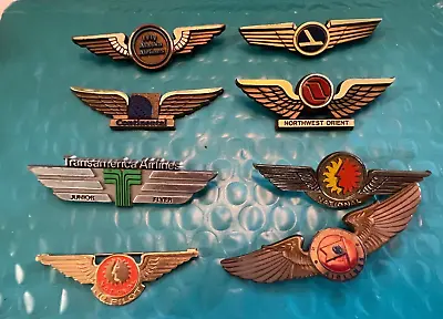 Vintage Airline Wings Lot Total Of 8 Items • $14.99
