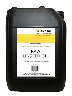 Raw Linseed Oil / Flax Seed Oil 20 Litre 20L (NOT 25L) • £75