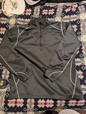 Nike Fit Therma Golf Black 1/4 Zip Pullover Sweatshirt Mercedes Benz Logo XL • $29.88
