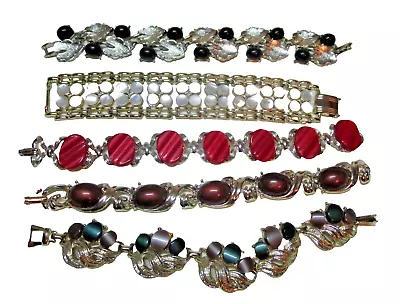 Vintage Thermoset Link Bracelet Jewelry Lot • $9.99