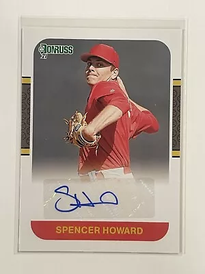 2021 Donruss Spencer Howard Autograph Philadelphia Phillies • $0.99