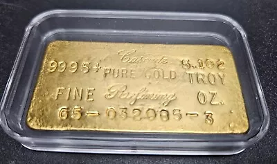 Vintage Cascade Refining 5.102 Troy Oz Fine .9995 Gold Bar- Very Rare!! • $18885