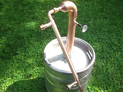 Beer Keg Kit 2  Inch Copper Moonshine Still Pot Reflux Distillation Column  • $179.49