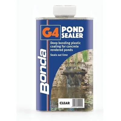 G4 Pond Sealer Clear Bonding Plastic Coating For Concrete Seal The Lime In Ponds • £33.84