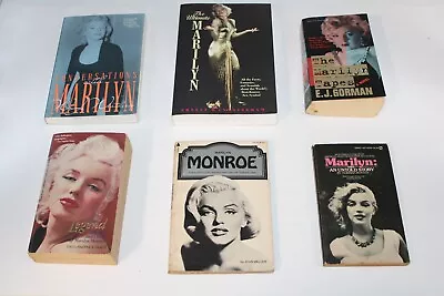 Marilyn Monroe Book Lot If 6 Softcover 1973 Untold Story Legend Tapes Ult • $38.95