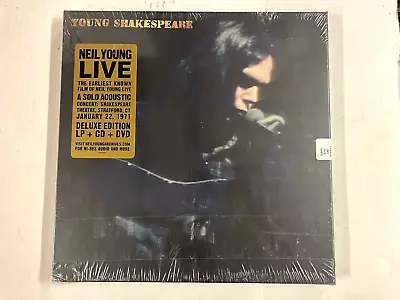 NEIL YOUNG Shakespeare LIMITED DELUXE EDITION LP/CD/DVD BOX New! Sealed! 2021 EU • $47.99