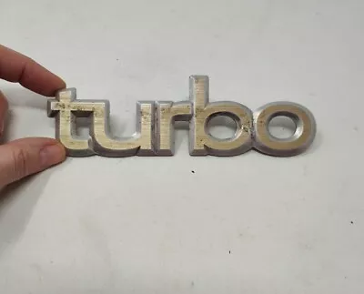 Saab Worn 1984-1994 900 Turbo Rear Trunk Metal Emblem Badge Logo Name 3306580 • $22.95