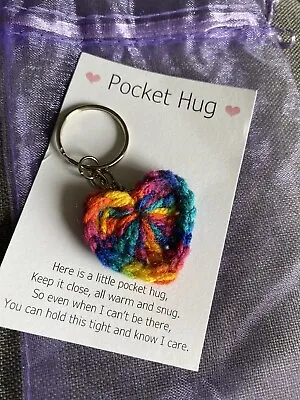 Little Pocket Hug Heart Token Keepsake Gift • £3.50