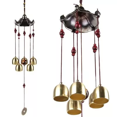 Wind Chime Garden Decor Parts Parts Smooth Bells WindChimes Gifts 5 Copper • $24.63
