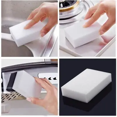 Cleaning Sponge Stain Eraser Remover Pad Home White Cleaning Supplies • $0.99