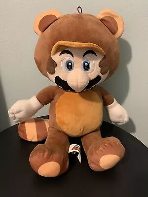 2 Super Mario Plush - Tanooki Mario Racoon Suit & Monty Mole 2019 2014 14” 6” • $25.99