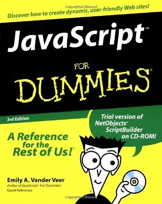 £4.44 • Buy Javascript For Dummies (For Dummi... By Vander Veer, Emily A Mixed Media Product