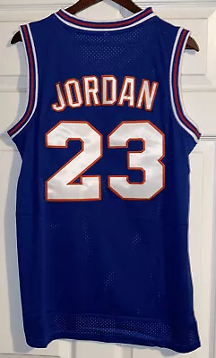 🔥MICHAEL JORDAN #23 Tune-Squad Space Jam Basketball Jersey Blue With Red Medium • $14.95