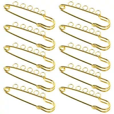  10 Pcs Clothing Fixed Pin Sewing Safety Scarf Pins Blanket Crafts • £6.15