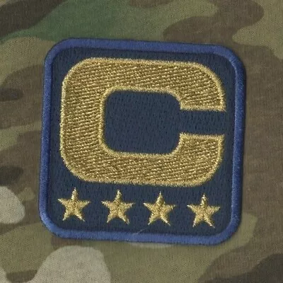 $14.99 • Buy NFL 2019 SEASON CAPTAIN'S JERSEY 4-GOLD-⭐⭐⭐⭐STAR CAPTAINS Stick-on GOLD C-PATCH