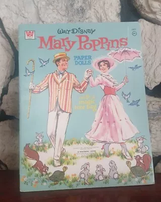 Vintage Walt Disney Mary Poppins Paper Dolls W/ Magic Bag 1973 Whitman • $15.99