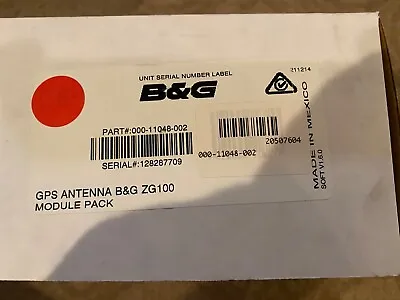 B&G ZG100 GPS ANTENNA MODULE PACK 000-11048-002 - New In Box • $299