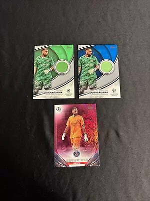 2023-24 Topps UEFA Club Competitions Flagship Donnarumma Patch Bundle /99 /199 • £22.45