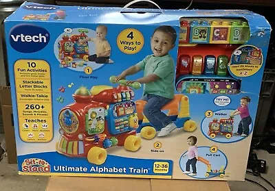 Vtech Sit-to-Stand Ultimate Alphabet Train Ride-On Train Toy New • $44.99