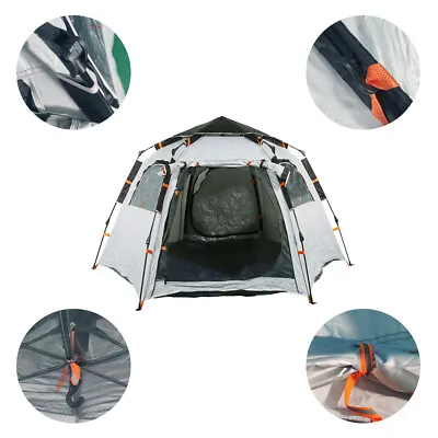 UK 2-5 Person Instant Pop Up Tent Beach Camping Shelter Sun Shade Hiking Outdoor • £25.99
