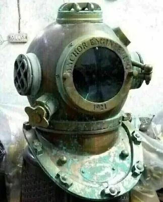 Antique Anchor Engineering Diving Divers Helmet Mark Vintage Morse Scuba Helmet • $207