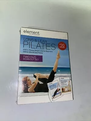 Element Long And Lean Pilates 2 DVD Workout Set FITNESS 013132620138 • $6.50