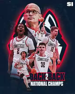 UCONN HUSKIES 2024 NCAA Basketball Champions Poster #2 • $10.99