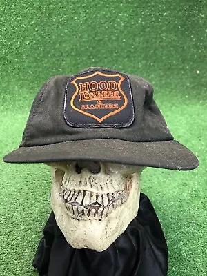 Vintage Hood Loaders And Slashers Black Foam Lined SnapBack Tractor Hat Cap • $20.06