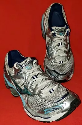 Mizuno Wave Creation 11 Women's Running Shoes Size 7M Silver & Teal • $32.01