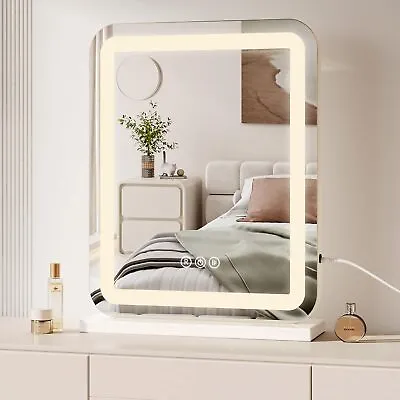 Hollywood Light Up Mirror Vanity Make Up Mirror With Dimmable LED Lights Strips • £49.90