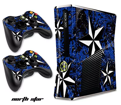 Skin Decal Wrap For Xbox 360 Slim Gaming Console & Controller Xbox360 Slim NS BU • $8.95