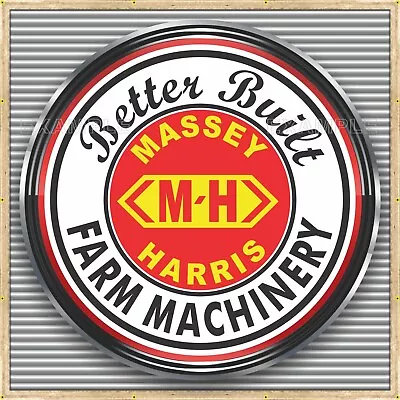 Massey Harris Better Built Tractors Dealer Banner Sign Mural Med L Xl Xxl Sizes • $60.45