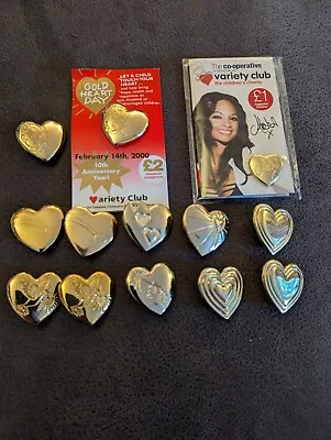 Variety Club Gold Hearts Various Including Alesha 13 In Total  9 Different... • £10