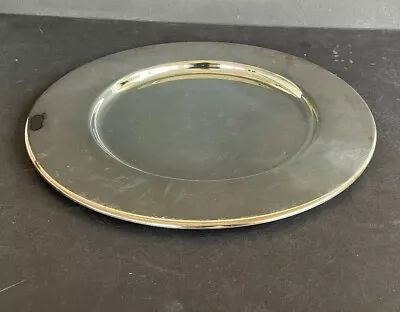 SET OF 4 Vintage Silver Plated Brass Charger Plates • $100