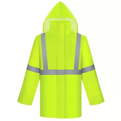 TCCFCCT High Vis Rain Jacket Rain Suits For Men Waterproof Hi Vis Rain Coat ... • $38.95