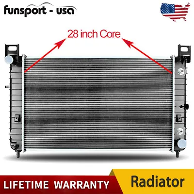 28'' Radiator For Chevy Silverado Tahoe Suburban GMC Sierra Yukon 4.3L 4.8L 5.3L • $67.99