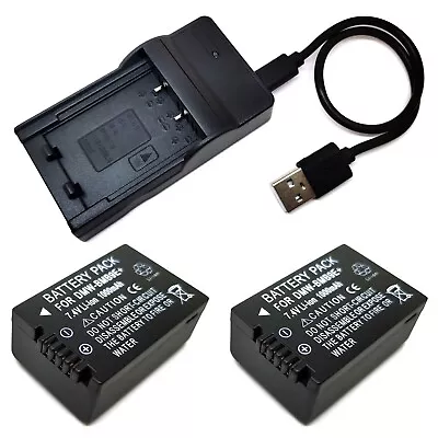 Battery / USB Charger For Panasonic Lumix DMC-FZ60 DMC-FZ62 DMC-FZ70 DMC-FZ72 • $34.98