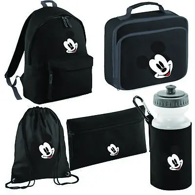 Mickey Mouse Back To School Pencil Bag Back Pack Water Bottle Lunch Box For Kids • £17.99