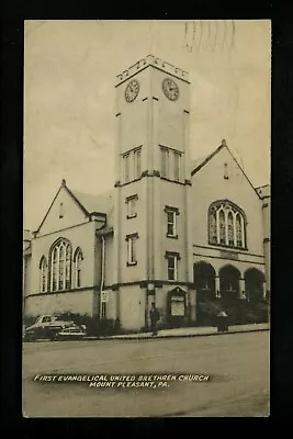 Pennsylvania PA Postcard Mount Pleasant First Evangelical Brethren Church   • $6.99