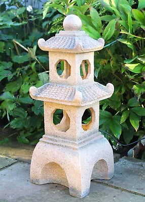£29.95 • Buy Garden Ornaments Solar Chinese Pagoda Buddha Zen Japanese Lantern Ceramic  60CM