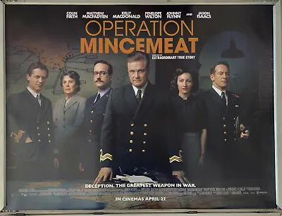 Cinema Poster: OPERATION MINCEMEAT 2022 (April Date Quad) Colin Firth • £9.95