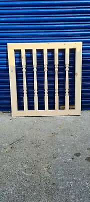 £139.99 • Buy Wooden Baby Stair Gate Pet Gate Turned Spindles Bespoke Unpainted