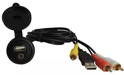 CLARION CCAUSBAV USB/AUX Jack Marine Grade 3.5 Will Carry Video FREE SHIPPING • $21.75