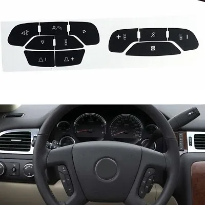 Steering Wheel Navigation Radio Button Stickers Decals For GMC Yukon 2007-2014 • $5.99