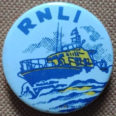 Vintage Tin Badge 32mm RNLI • £2.25