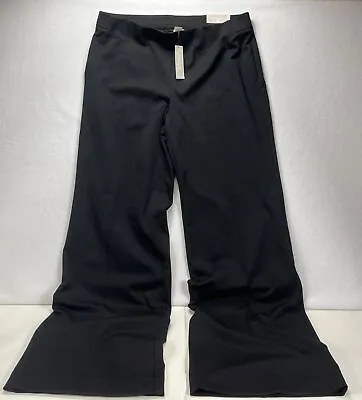 NWT Chico's Black Seasonless Ponte Wide Leg Trouser Pull On Women’s 3T US-16T • $39.99