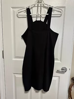 MK Michael Kors NWT Women's Halter Top Sleeveless Chain Neck Jersey Dress Black • $30