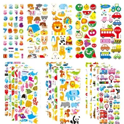 3D Stickers For Kids & Toddlers 500+ Puffy Stickers Variety Pack • £5.06